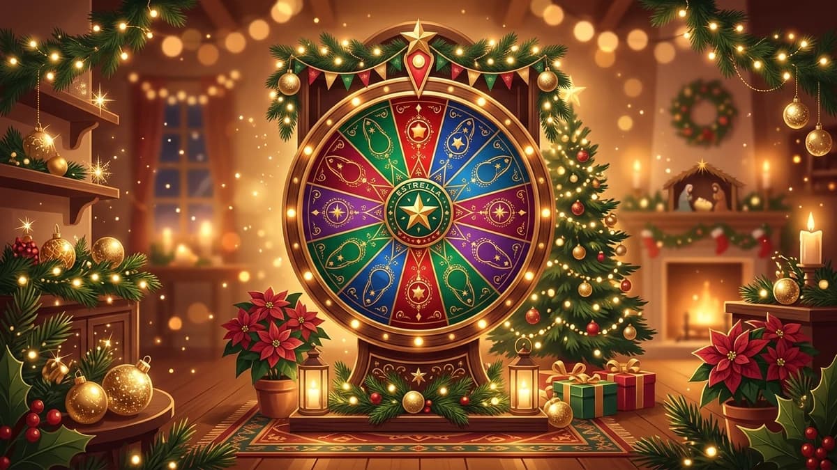 Juegos para Navidad con ruleta: empresa, familia y clase