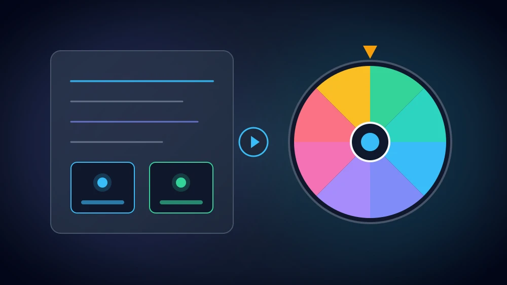 Concepto visual de aleatoriedad matemática y transparencia en una ruleta online